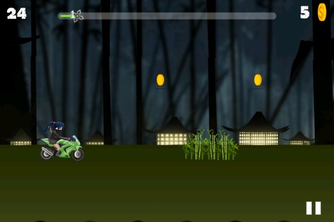 Angry Ninja Girl Rider - Hot new motorbike racing game screenshot 4