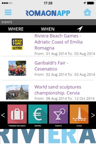 RomagnApp Eventi Offerte per le tue vacanze in Romagna screenshot 4