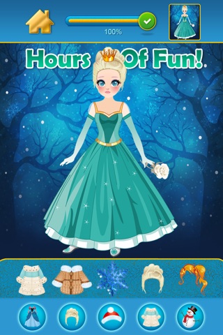 My Pretty Little Snow Princess Copy & Draw Game - Virtual World of Royal Beauty BFF Dress Up Club Edition - Free App screenshot 3