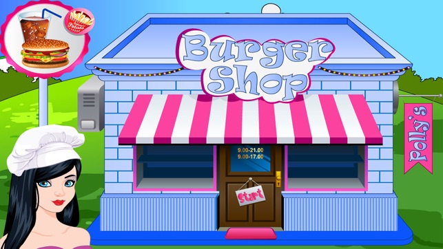 Polly Burger Shop Game