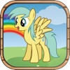 Pony Jump Game: Cute Little Ponies jump through the magic forest