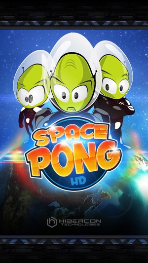 Space Pong HD 是一款適合兩人玩的免費乒乓球遊戲，其背景設置在太空，