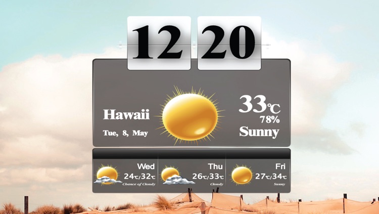 Art Weather With Clock