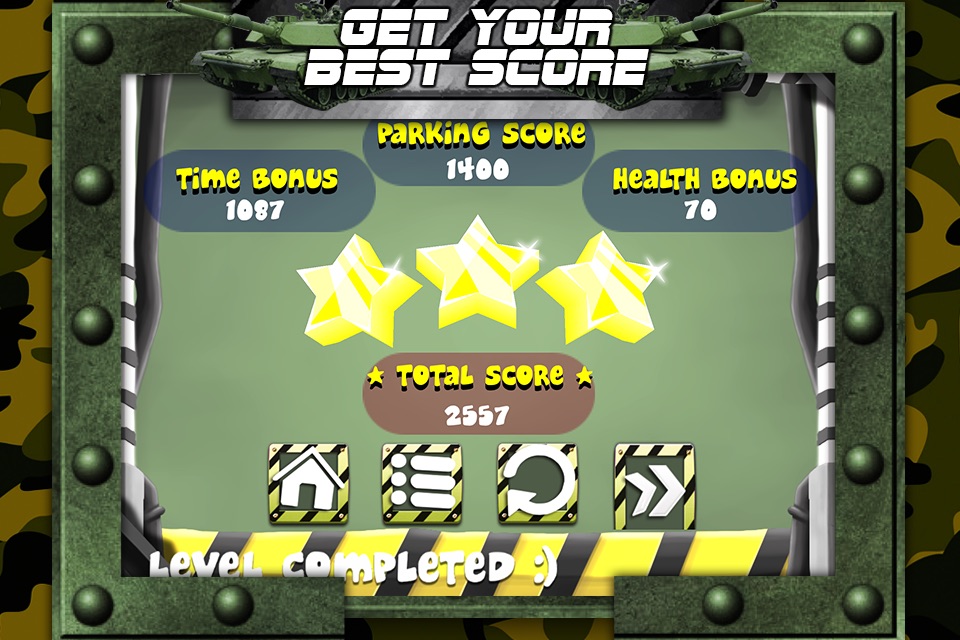 3D Army Tank Parking Game with Addicting Driving and Racing Challenge Games FREE screenshot 4