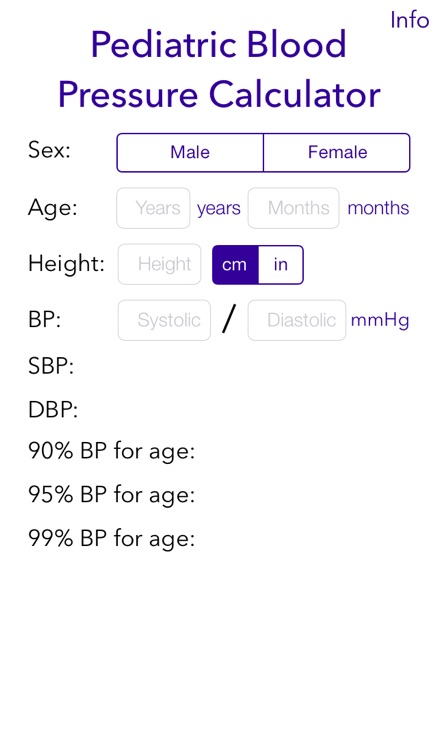 Pediatric BP Calculator