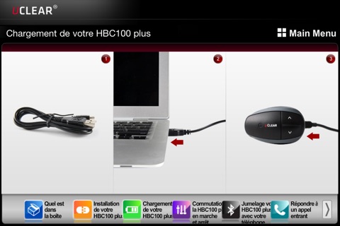 UCLEAR HBC100 Plus French instruction screenshot 3