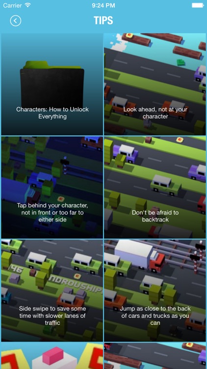 Guide for Crossy Road