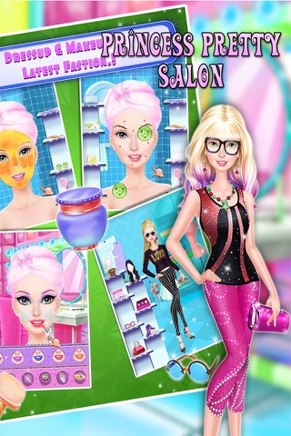Princess Pretty Salon - Spa Makeup Dress Up - Girls Game screenshot 2