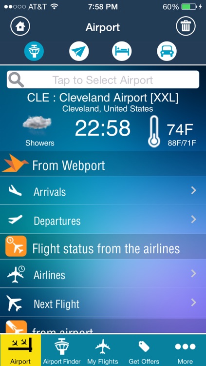Cleveland Airport (CLE) Flight Tracker Hopkins