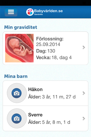 Babyvärlden.se screenshot 2