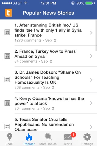 Topix - News and Discussions for every interest screenshot 3