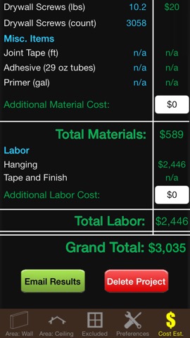 Drywall Calc Elite - Industry leading drywall cost and material calculatorのおすすめ画像5