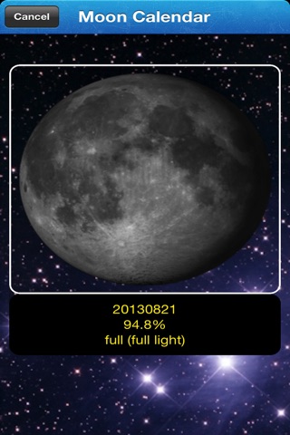 Moon Calendar Free - Sunrise/Sunset screenshot 3