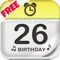 Birthday Tunes Free: Mobile Birthday Calendar Reminder Message With Alert Notification And Bday Countdown