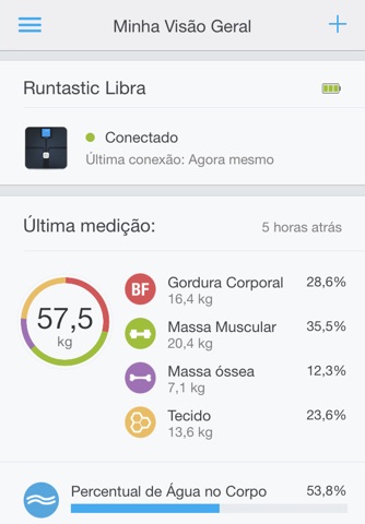 Runtastic Libra: Weight Tracker & Body Analyzer App for your Smart Scale screenshot 2