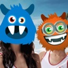 Monster & Text on Photo - Live Booth to put Monsters & emoji Stickers on your Selfie