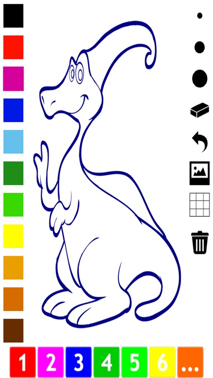 A Dinosaurs Coloring Book for Children: Learn to color with dinos screenshot-4