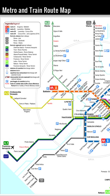 Rome travel guide, rome italy map rome tourist attractions directions to colosseum, vatican museum, offline ATAC city rome bus tram underground train maps screenshot-3
