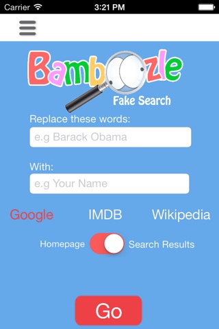 Bamboozle Fake Search screenshot 2