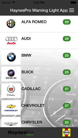 HaynesPro Warning Lights(圖1)-速報App