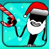 A Stickman Santa Stampede Christmas Reindeer Run Free Games for the Holidays!