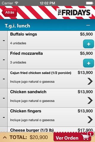 TGI Fridays screenshot 4