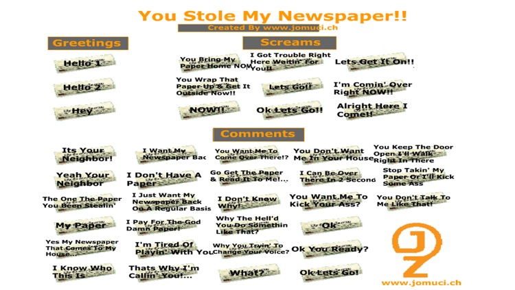 Newspaper Soundboard
