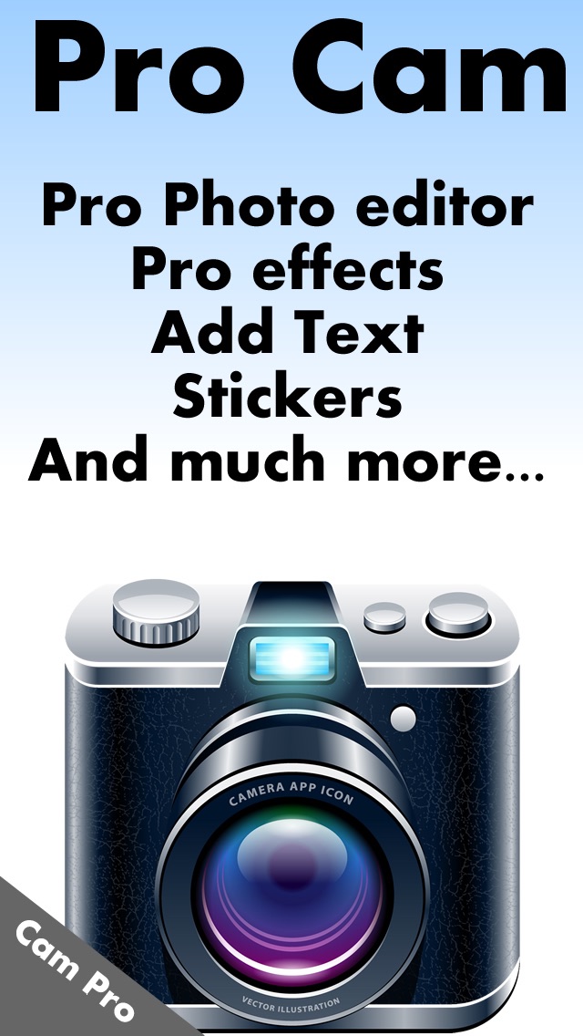 Pro cam - Photo editor and WoWfx fast camera+ art effects : Touch your regular picture to awesome photos album with live ultimate fxcamera studio & deluxe magic space fx filters Screenshot 1