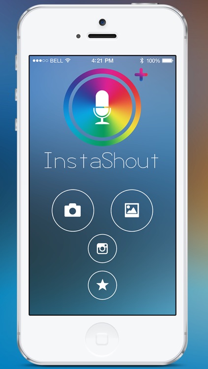 InstaShout +  Add recorded voice comments, narration & voiceover to yr IG and FB photo pic posts! screenshot-4