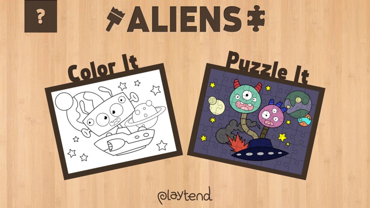 Color It Puzzle It: Aliens Lite