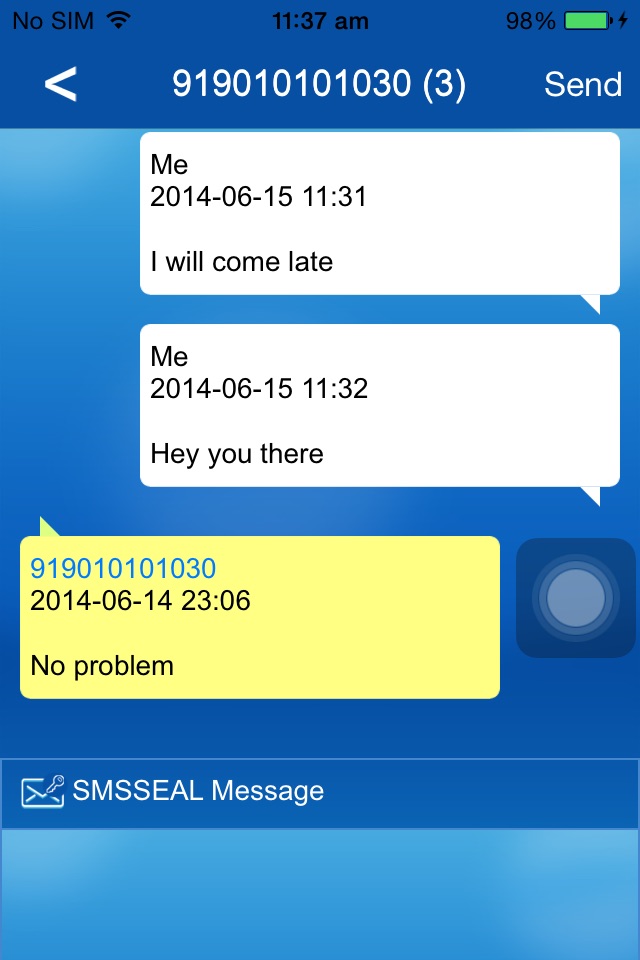 SMS Seal screenshot 4