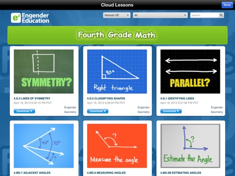 Math Fourth Grade -  Common Core curriculum builder and lesson designer for teachers and parents screenshot 3