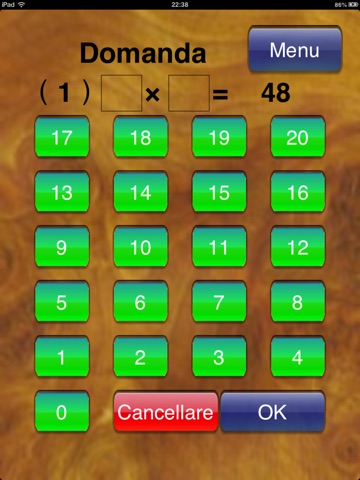 Multiplication Table 20×20 for iPad screenshot 4