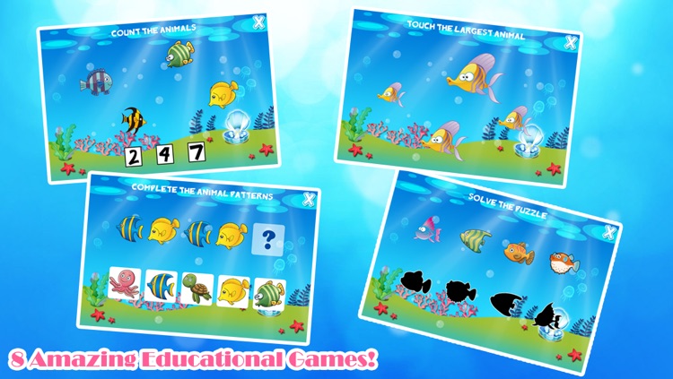 Marine Animals Toddler Preschool - Educational Fish Games for Kids Free screenshot-0