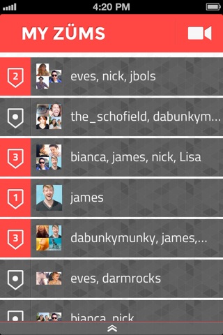 Züm (Zum) - Video Messaging screenshot 3