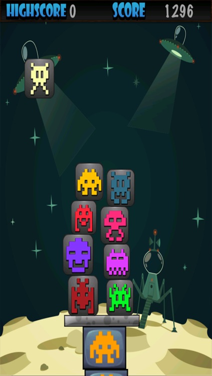 Aliens Squared Cube Stacking Game - PRO screenshot-3