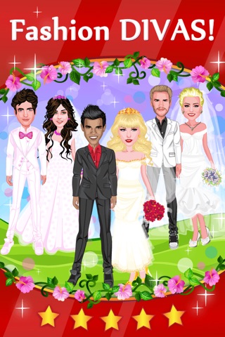 Celebrity Weddings Dash Bride And Groom Fashion Dress Up Free - Taylor Miley And Kristen Edition screenshot 3