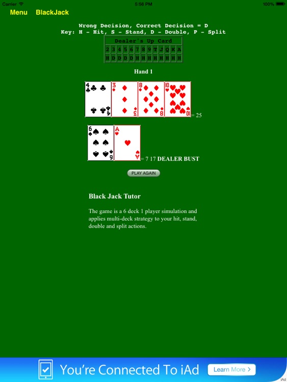 BlackJack Card Count Tutor Free - BA.net