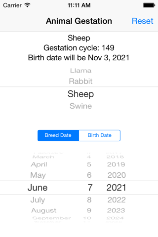 Animal Gestation screenshot 3