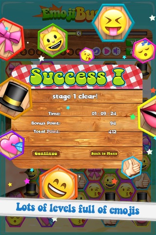 Emoji Buster FREE - A Match Three Emoticon Puzzle Game! screenshot 3