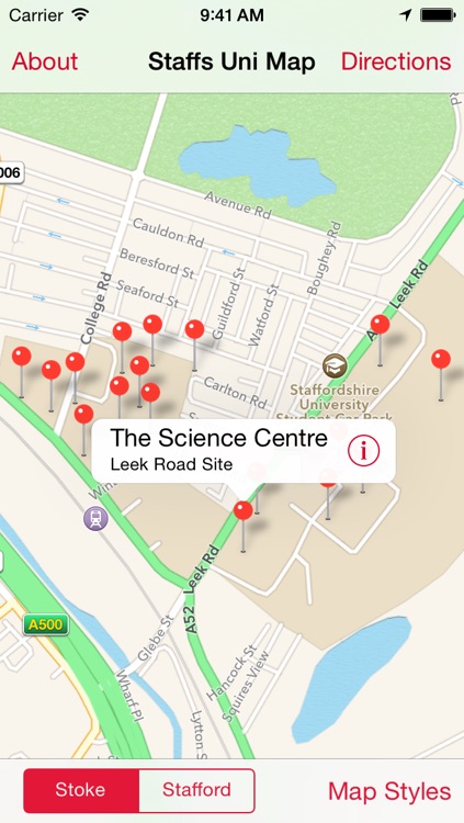 Staffordshire University Maps