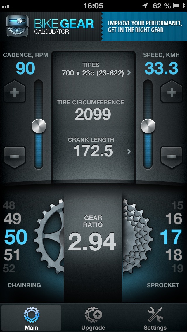 Download Bike Gears Free - Bike Gear Calculator free, Cycling Gear Calculat...