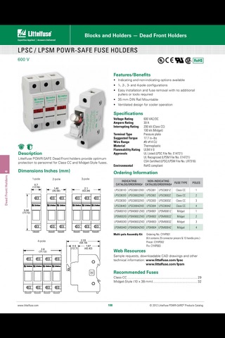Littelfuse Electrical Catalogs screenshot 3