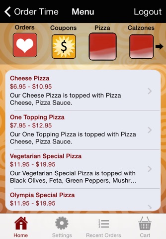 Olympia Pizza Mobile Ordering screenshot 3