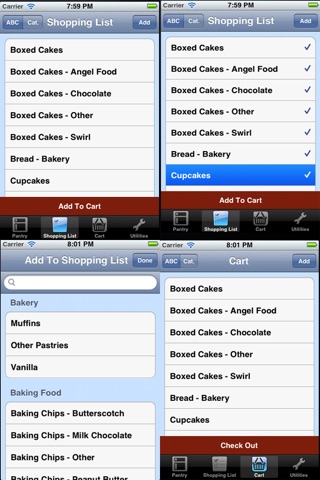 Grocery Shopping Checklist and Pantry Inventory Checklist. screenshot 3