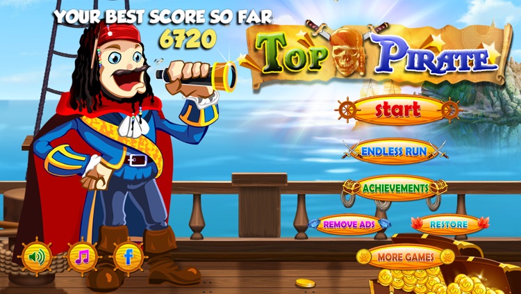 Top Pirate - Top Free Awesome Arcade and Endless Game with Great 3D Graphics and Effects