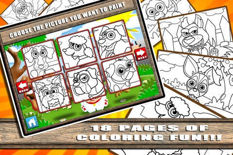 Dog Coloring World: First Fingerpaint and Emoji Art Color Book For Kids! screenshot 3
