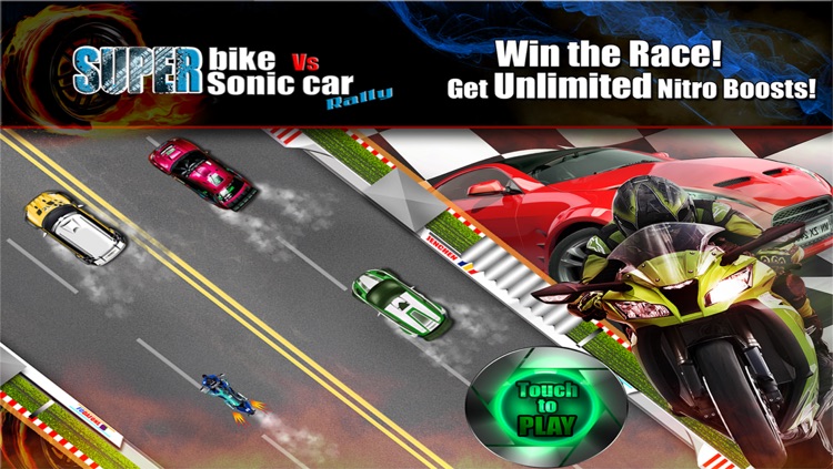 Superbike Vs Super Sonic Cars FREE : Tough Asphalt Track Moto Rally