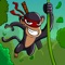 Help monkey to swing from tree to tree through the jungle