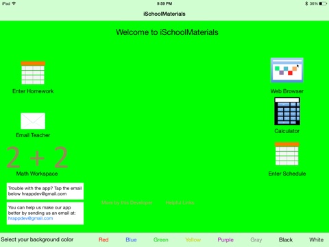 iSchoolMaterials app screenshot 2